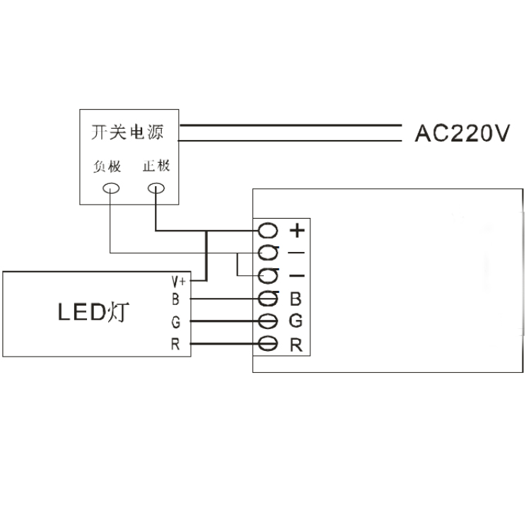 外控線條燈接線